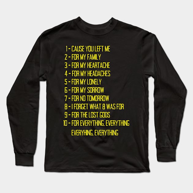 I forget what eight was for Long Sleeve T-Shirt by thestaroflove